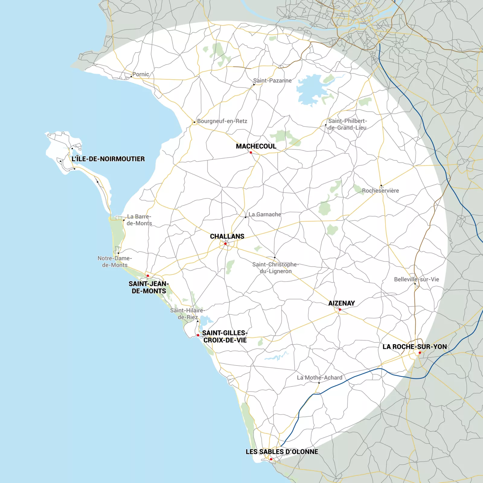 ZONE D'INTERVENTION VENDEE