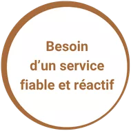 BESOIN D UN SERVICE FIABLE ET REACTIF BESOIN D UN SERVICE FIABLE ET REACTIF